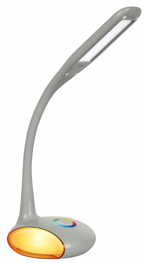 Nowoczesna lampka na biurko wielokolorowa RGB LED Activejet VENUS RGB szara z funkcją oświetlenia nocnego - Galeria zdjęcie 3