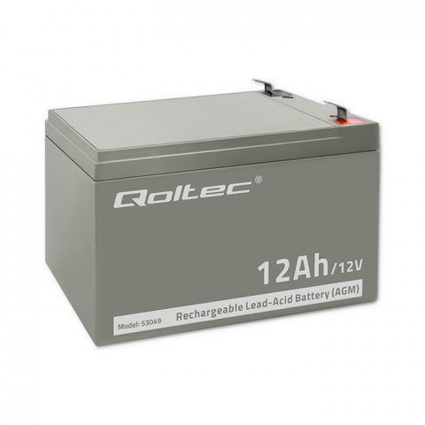 QOLTEC AKUMULATOR AGM | 12V | 12AH - Galeria zdjęcie 1