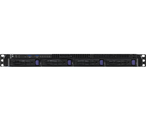 Platforma ASRock Rack (1U) AMD Ryzen 7000 (4xLFF, 2xGbE, 2x10GbE, Red. PSU, IPMI) - Galeria zdjęcie 3