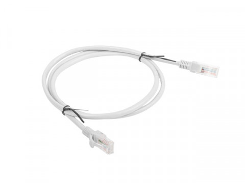 Lanberg Patchcord RJ45, kat. 6, UTP, 1m, szary - Galeria zdjęcie 2