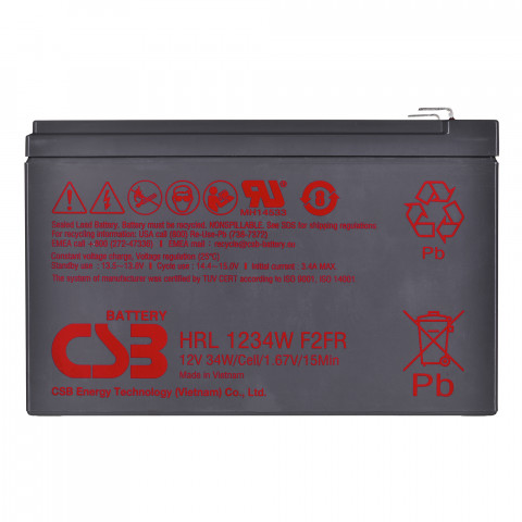 Akumulator CSB HRL1234WF2FR 12V 9Ah - Galeria zdjęcie 2