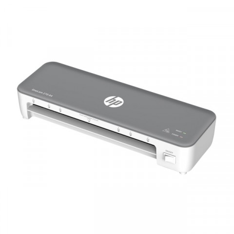 HP Laminator ONELAM 270, A4, na gorąco + 5 folii: A4/80 mic, szary - Galeria zdjęcie 4