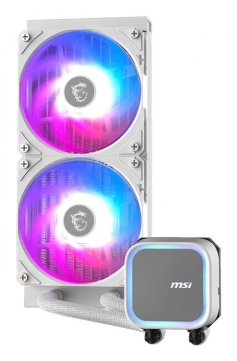 Chłodzenie wodne MSI MAG CoreLiquid A13 240 WHITE (306-7ZWCA21-L80) - Galeria zdjęcie 2