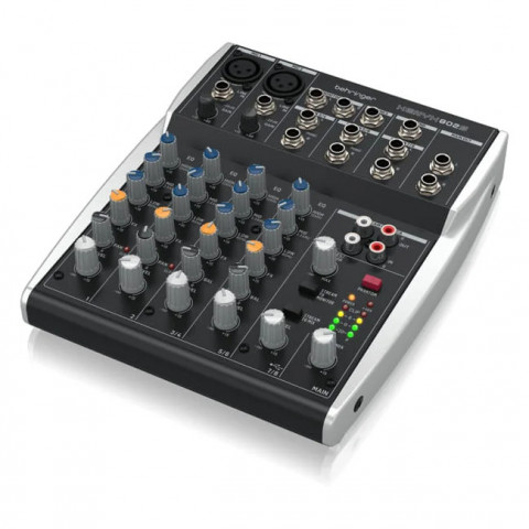 Behringer 802S - 8-kanałowy kompaktowy mikser analogowy z interfejsem USB zaprojektowany specjalnie do obsługi podcastów, streamowania oraz nagrywania w domu - Galeria zdjęcie 3