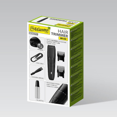 Trymer do włosów USB MAESTRO MR-640 - Galeria zdjęcie 2