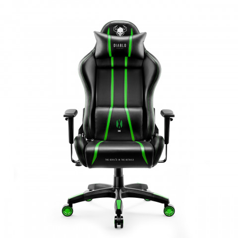 Fotel gamingowy DIABLO X-ONE 2.0 normal fotel czarno-zielony - Galeria zdjęcie 2