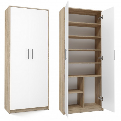 Szafa aktowa OLIV 2D 74x35xH180 sonoma/biały - Galeria zdjęcie 6
