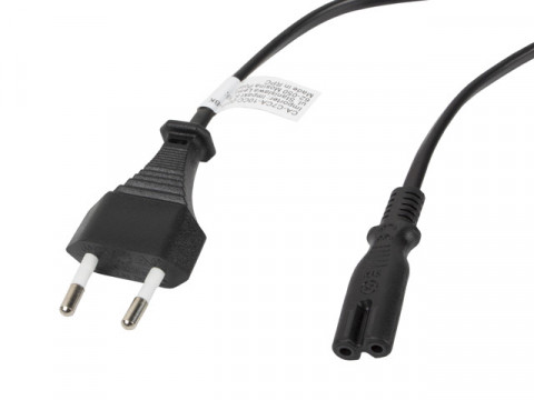 Lanberg kabel zasilający euro cee 7/16 -> c7 1.8m ca-c7ca-10cc-0018-bk - Galeria zdjęcie 1