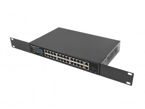 LANBERG SWITCH POE+ 24X 1GB POE+/2X GB/2X SFP 250W - Galeria zdjęcie 6