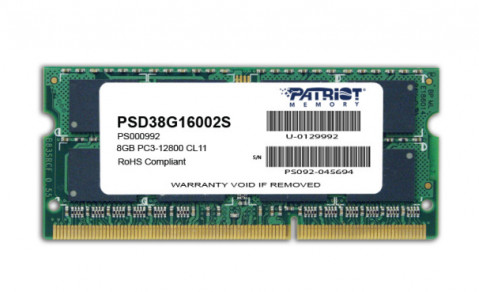 Pamięć PATRIOT DDR3 8 GB 1600MHZ SIGNATURE SODIMM CL11 - Galeria zdjęcie 1