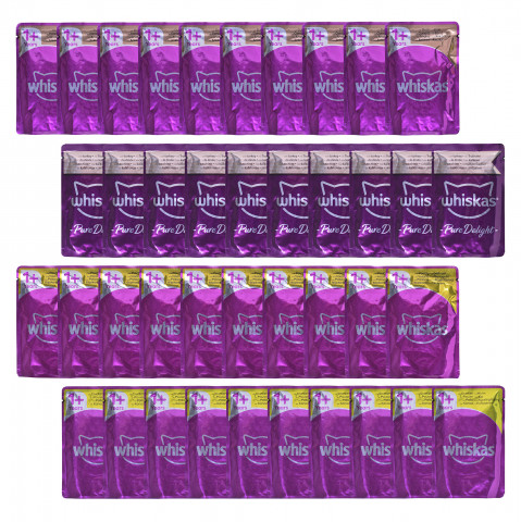 WHISKAS Pure Delight Drobiowe Frykasy w galaretce - mokra karma dla kota - 80x85g (2x(40x85g)) - Galeria zdjęcie 12