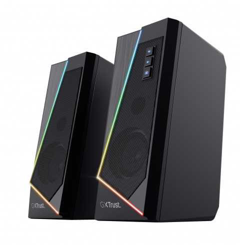 Głośniki Trust GXT 609 ZOXA RGB Illuminated Set Black (24070) - Galeria zdjęcie 1