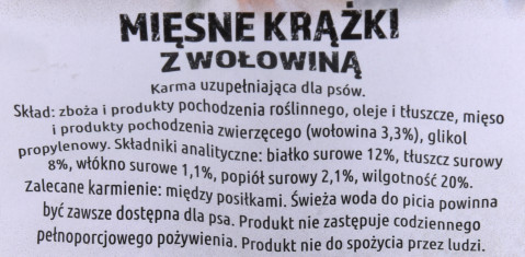 MACED MIĘSNE KRĄŻKI Z WOŁOWINĄ - przysmak dla psa - 500 G - Galeria zdjęcie 3
