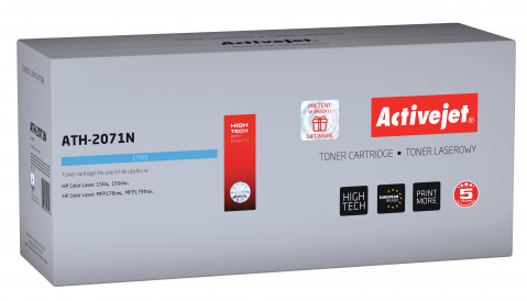 Activejet ATH-2071N Toner do drukarek HP, Zamiennik HP 117A 2071A; supreme; 700 stron; błękitny. - Galeria zdjęcie 1