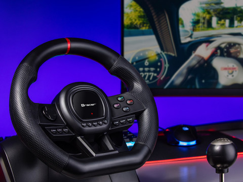 TRACER KIEROWNICA SIMRACER MANUAL GEARBOX 6 IN 1 - Galeria zdjęcie 9