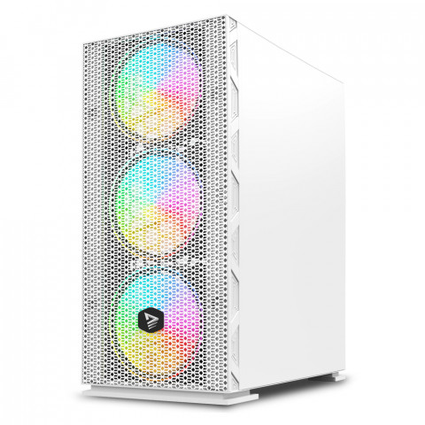 SAVIO OBUDOWA KOMPUTEROWA RAPTOR WHITE X1 ARGB - Galeria zdjęcie 3