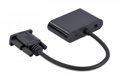 GEMBIRD KONWERTER SYGNAŁU VGA DO HDMI + VGA CZARNY - Galeria zdjęcie 4