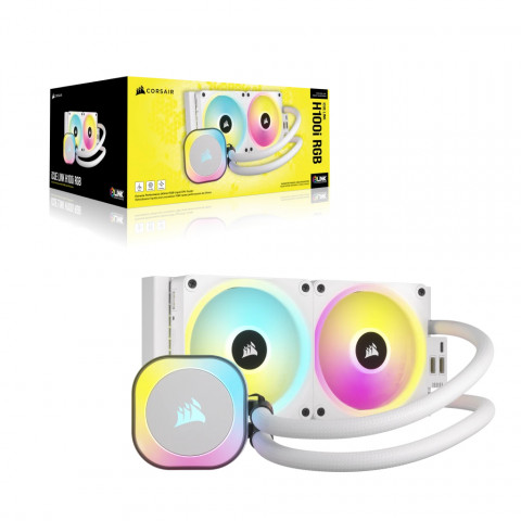 Chłodzenie wodne Corsair iCUE LINK H100i RGB White - Galeria zdjęcie 9