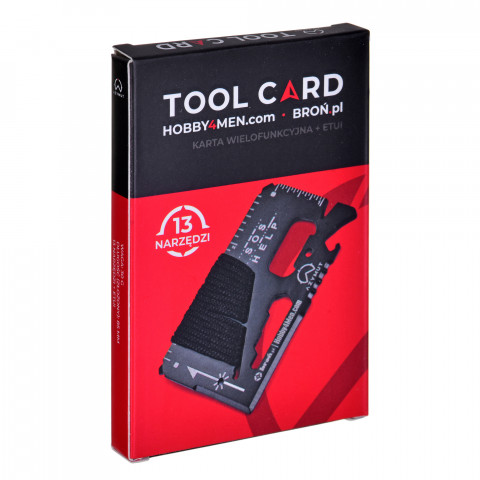 Multitool AZYMUT TOOL CARD karta wielofunkcyjna - 13 narzędzi + etui, 85/53 mm (H-O200930TC) - Galeria zdjęcie 5