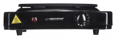Kuchenka Elektryczna Esperanza PINATUBO EKH002K (jednopolowa 1500W czarna) - Galeria zdjęcie 3