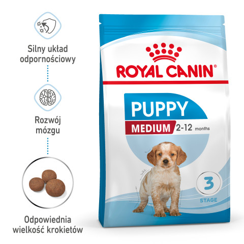 ROYAL CANIN SHN Medium Puppy - sucha karma dla szczeniąt - 4kg - Galeria zdjęcie 8