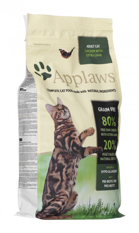 APPLAWS CAT Kurczak i Jagnięcina - karma dla kotów z wysoką zawartością mięsa - 2kg - Galeria zdjęcie 1