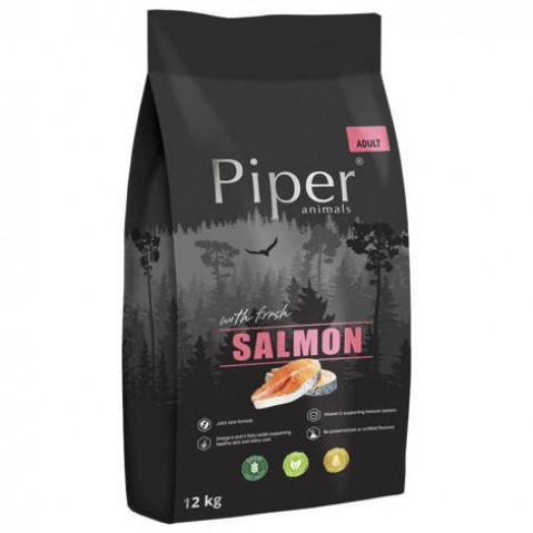 DOLINA NOTECI Piper Animals z łososiem - sucha karma dla psa - 12 kg - Galeria zdjęcie 1