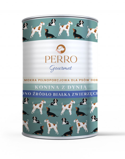 PERRO Gourmet Konina z dynią - mokra karma dla psa - 400g - Galeria zdjęcie 1