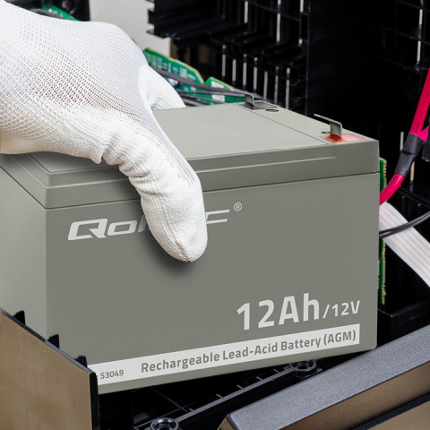 QOLTEC AKUMULATOR AGM | 12V | 12AH - Galeria zdjęcie 5