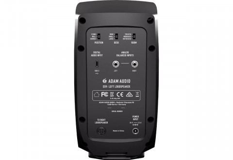 ADAM AUDIO D3V Black - Para monitorów - Galeria zdjęcie 3