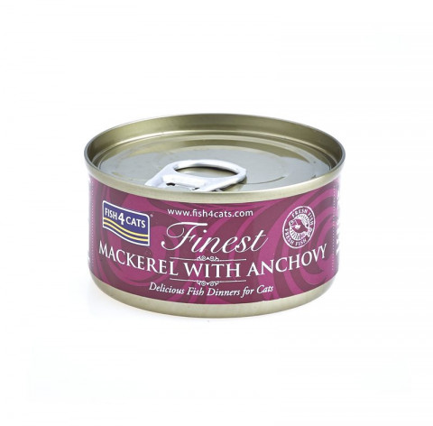 FISH4CATS Makrela z anchois - mokra karma dla kota - 70g - Galeria zdjęcie 1
