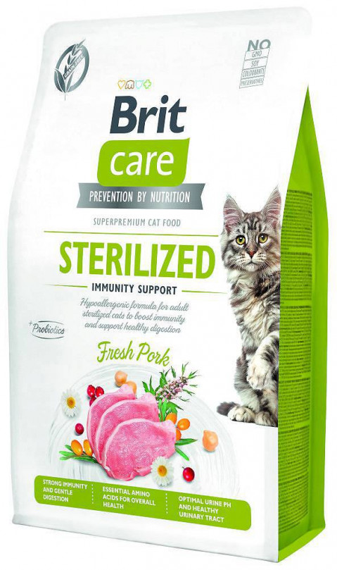 BRIT Care Grain-Free Sterilized Immunity - sucha karma dla kota - 7 kg - Galeria zdjęcie 1