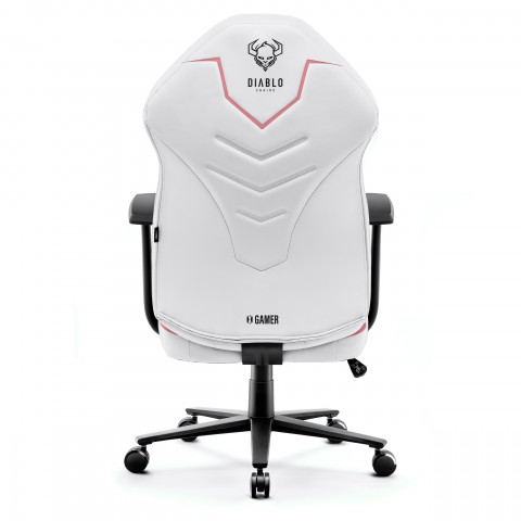 Fotel gamingowy DIABLO X-GAMER różowo-biały - Galeria zdjęcie 4