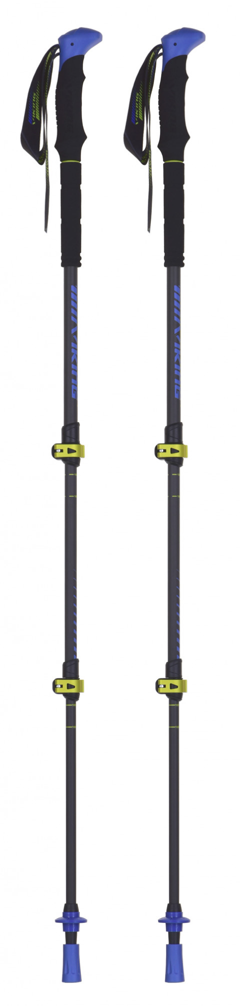 Kije Viking Carbo Lite Trekking 65-135 cm czarno/limonkowe - Galeria zdjęcie 1