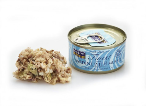 FISH4CATS Sardynka z omułkiem zielonowargowym - mokra karma dla kota - 70g - Galeria zdjęcie 2