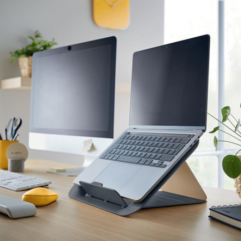 LEITZ Podstawka pod laptopa Ergo Cosy, szara - Galeria zdjęcie 4