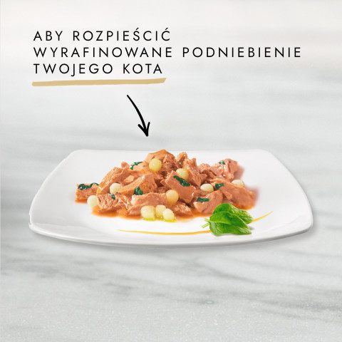 GOURMET A la Carte Kurczak, Pstrąg, Wołowina, Rdzawiec - mokra karma dla kota - 4 x 85g - Galeria zdjęcie 3