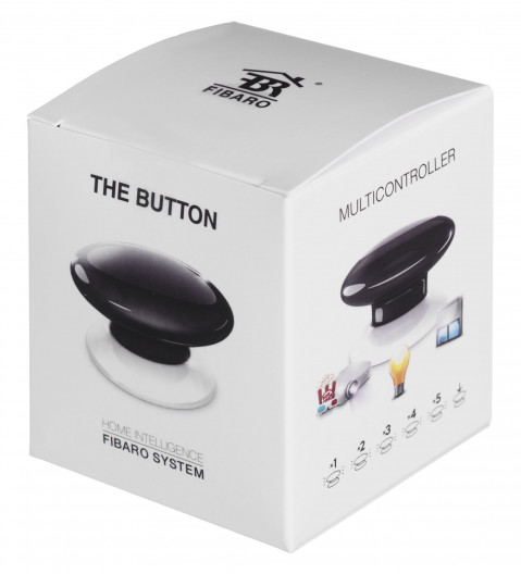 FIBARO Przycisk The Button FGPB-101-2 ZW5 (Bluetooth, Z-Wave; kolor czarny) - Galeria zdjęcie 3