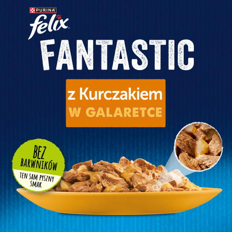 PURINA Felix Fantastic: kurczak - mokra karma dla kota - 85 g - Galeria zdjęcie 4