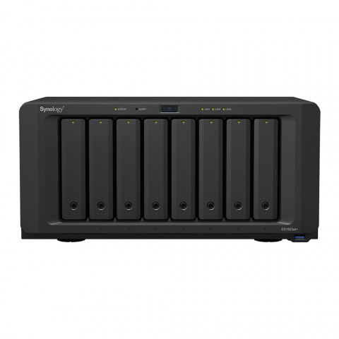 NAS Synology DS1823xs+; Tower; 8x (3.5" SATA HDD/2.5" SATA SSD); AMD Ryzen V1780B, 8 GB DDR4 ECC SODIMM (max. 32GB), 2x 1GbE RJ-45, 1x 10GbE RJ-45 - Galeria zdjęcie 2