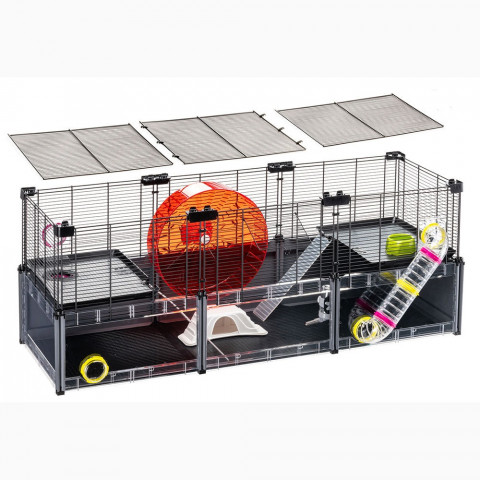 FERPLAST Multipla hamster large - klatka dla gryzoni - 107,5 x 37,5 x 42 cm - Galeria zdjęcie 7