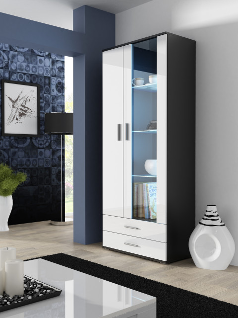 Zestaw meblowy SOHO 8 czarny/biały połysk - Galeria zdjęcie 3