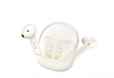 Słuchawki Bluetooth Havit Modern Buds (beżowy) - Galeria zdjęcie 1