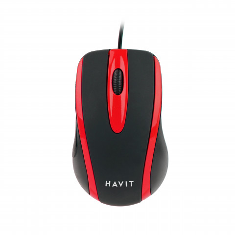 Mysz uniwersalna Havit HV-MS753 (czarny/czerwony) - Galeria zdjęcie 3