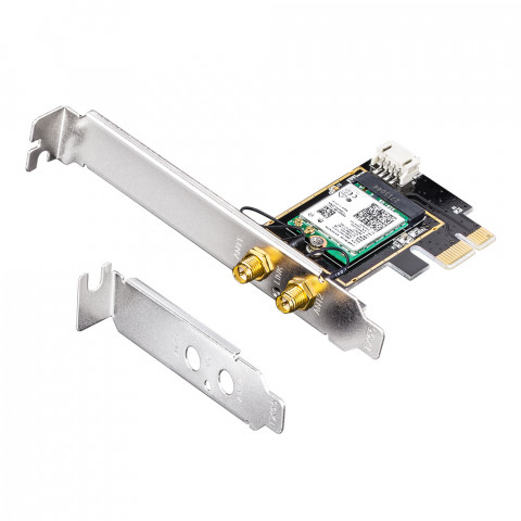 Karta sieciowa CUDY WE3000 AX5400 Wi-Fi 6 + BT 5.2 Intel AX210 PCIe - Galeria zdjęcie 3