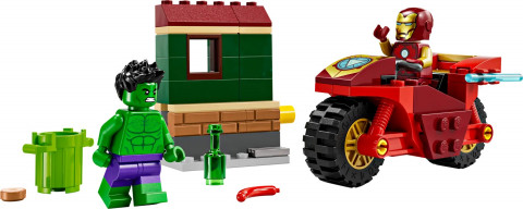 LEGO Super Heroes 76287 Iron Man z motocyklem i Hulk - Galeria zdjęcie 3