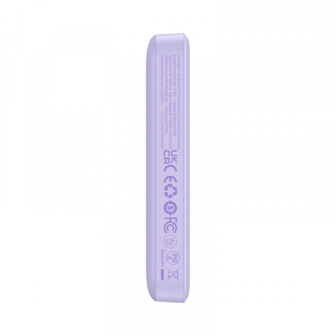 Powerbank Baseus Magnetic Mini Air Wireless 10000mAh 20W+kabel USB C-USB C (fiolet) - Galeria zdjęcie 3