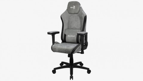 Fotel AEROCOOL CROWN AeroSuede Stone Grey - Galeria zdjęcie 9