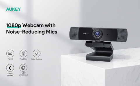 AUKEY PC-LM1E KAMERA INTERNETOWA FULL HD 1920X1080 - Galeria zdjęcie 6