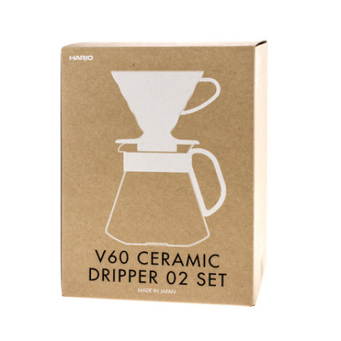 Dripper Hario V60 & Pot White + serwer + filtry - Galeria zdjęcie 2
